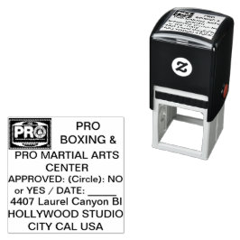 #PROBOXING & #PROMARTIALARTS SJÄLVFÄRGANDE STÄMPEL