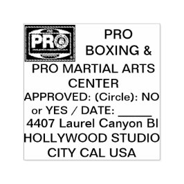 #PROBOXING & #PROMARTIALARTS SJÄLVFÄRGANDE STÄMPEL