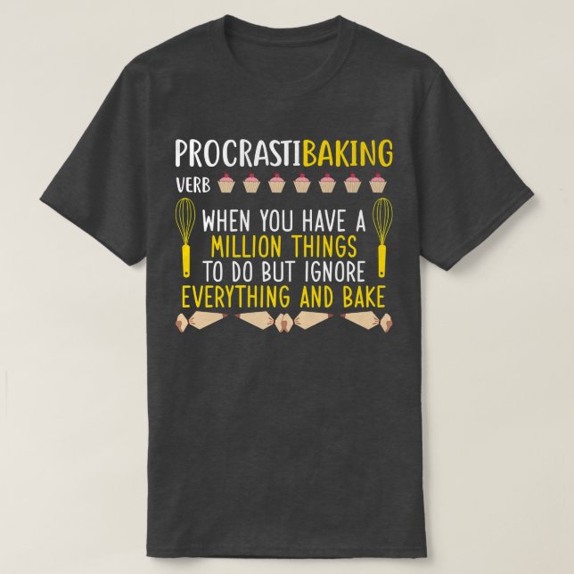 Procastibaking Definition Funny Women Cooking and T Shirt (Design framsida)