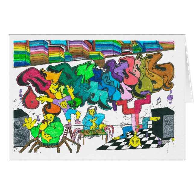 ProccentumHipHop Hälsningskort (Framsidan Horizontal)