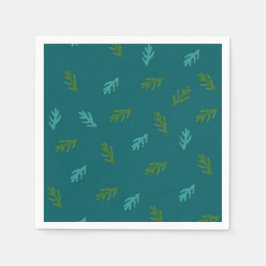 Procent av en skog - Grönt Spruce Twigs Pappersservett