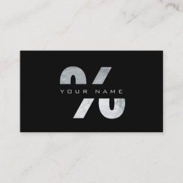 Procent av Mark Silver Luxury Black Vip Visitkort