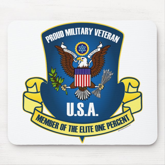 Procent för elit en (blått) musmatta (Framsidan)