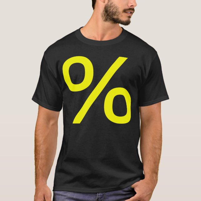 Procent - Gult Tee Shirt (Framsida)