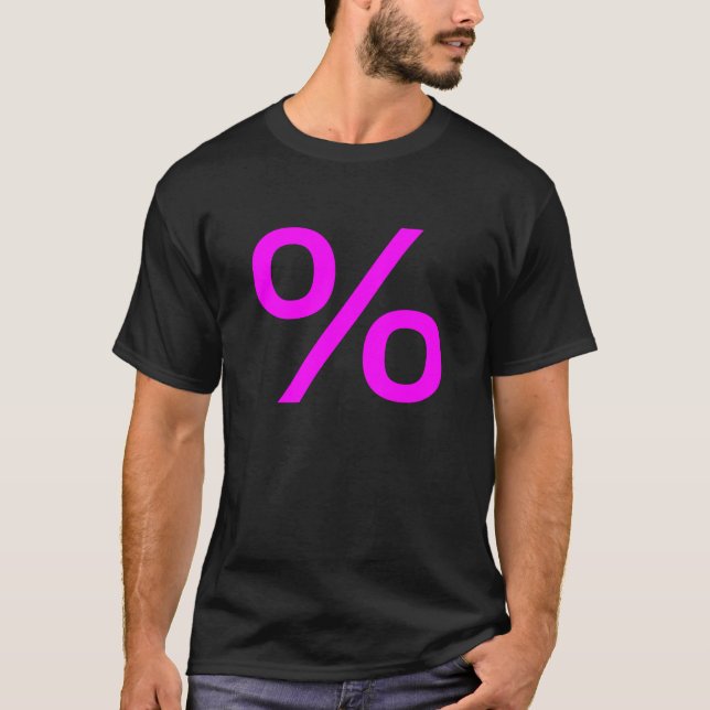Procent (liten) - Magenta T Shirt (Framsida)
