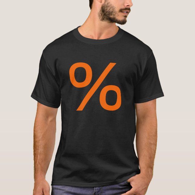 Procent (liten) - Orange T-shirt (Framsida)