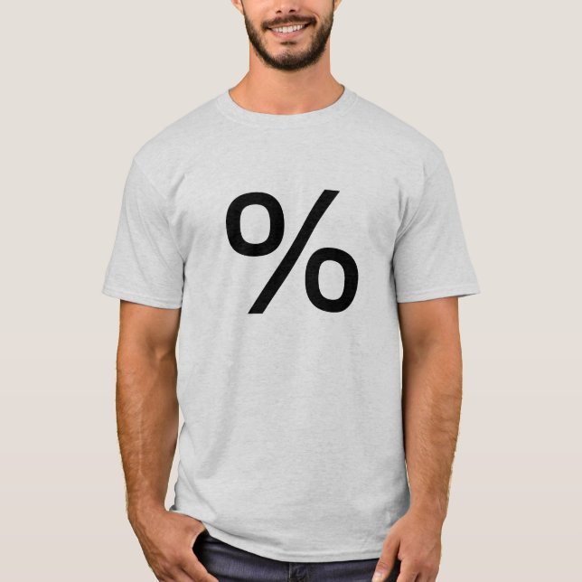 Procent (liten) - svart tee (Framsida)