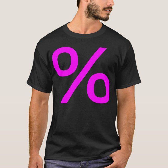 Procent - Magenta T Shirt (Framsida)