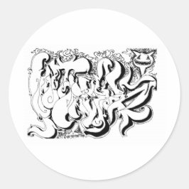 Procentdiagram Runt Klistermärke