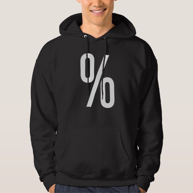 procenttecken procent procenttecken förhållande sk hoodie (Framsida)