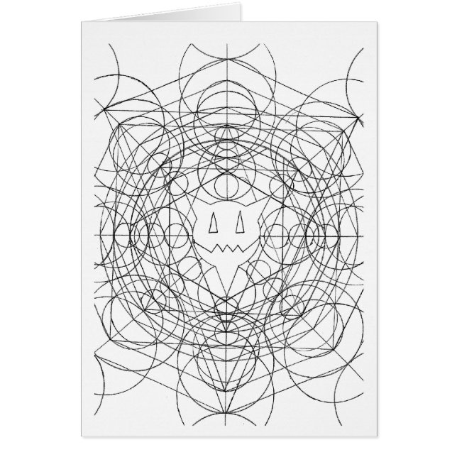 procentuell cirkelcirkel hälsningskort (Framsidan)