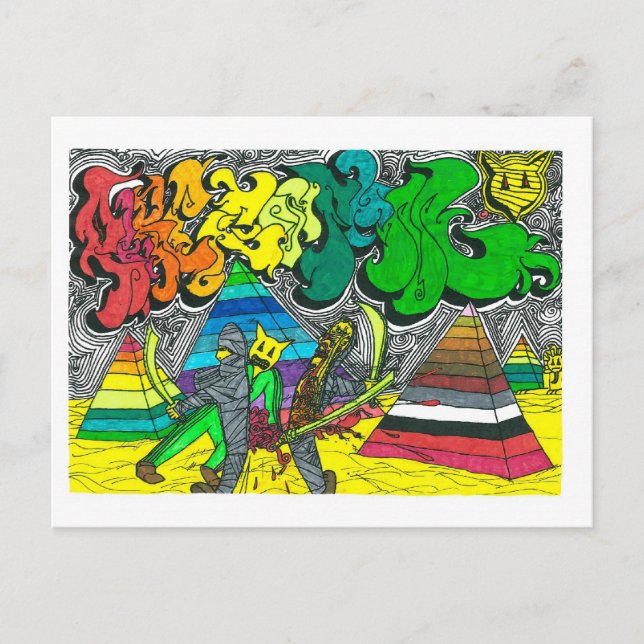 Procentuell Mummihakning Vykort (Framsida)