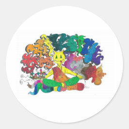 Procentuell skattning runt klistermärke