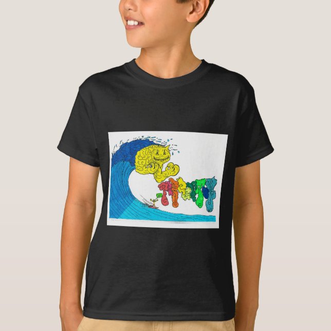 procentuell surfning t-shirt (Framsida)