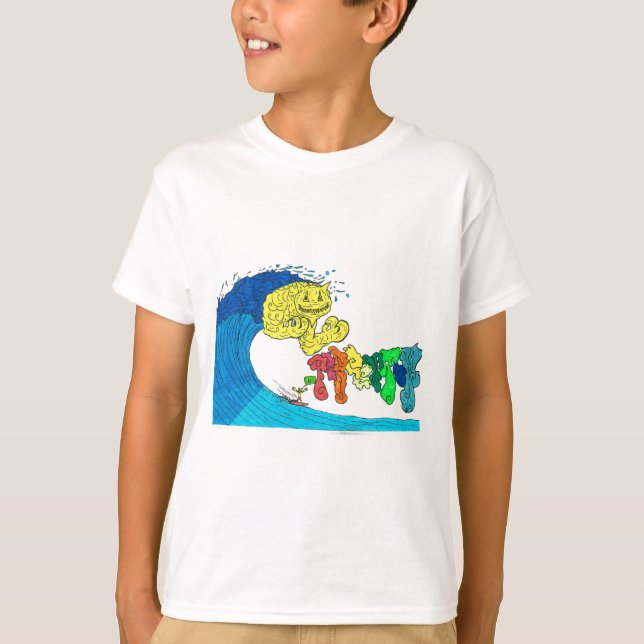 procentuell surfning t-shirt (Framsida)