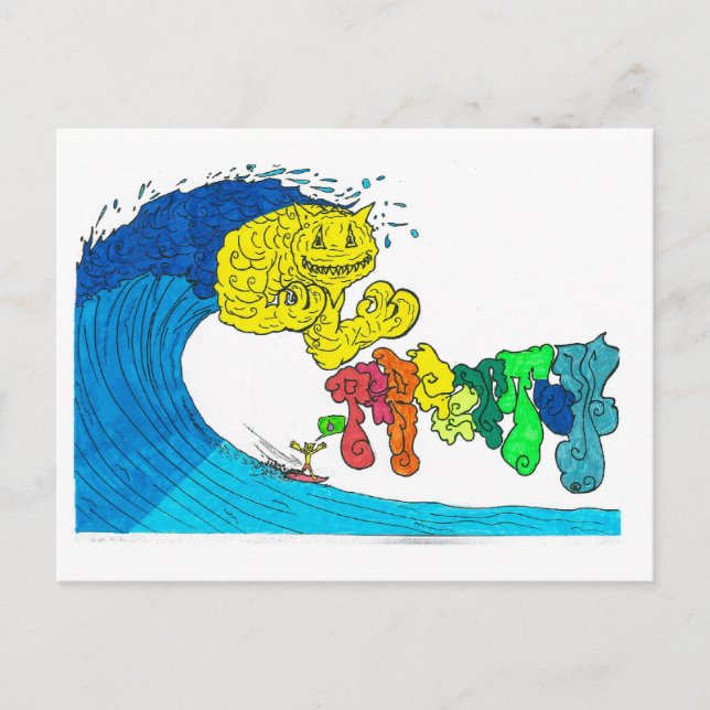 procentuell surfning vykort (Framsida)