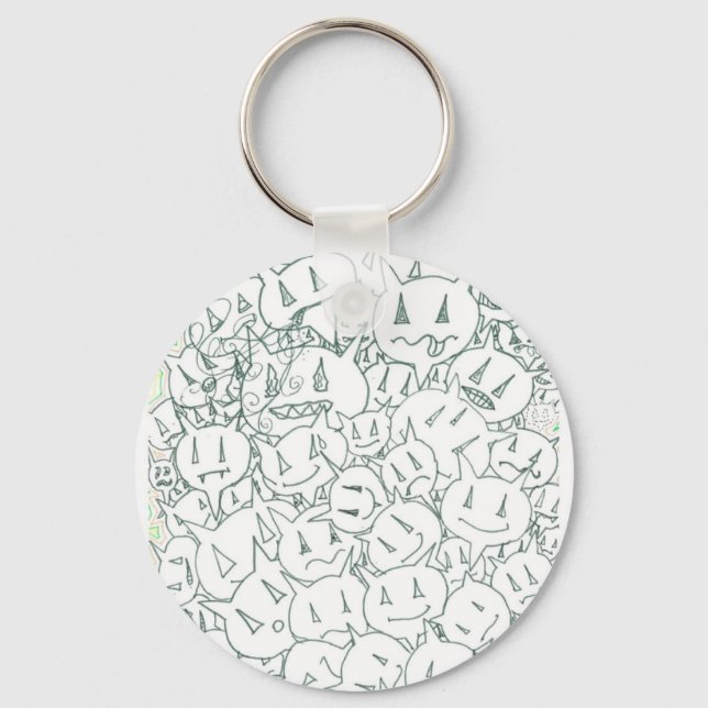 Procentuella huvuden nyckelring (Framsida)