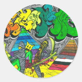 Procentuellt antal köpare runt klistermärke