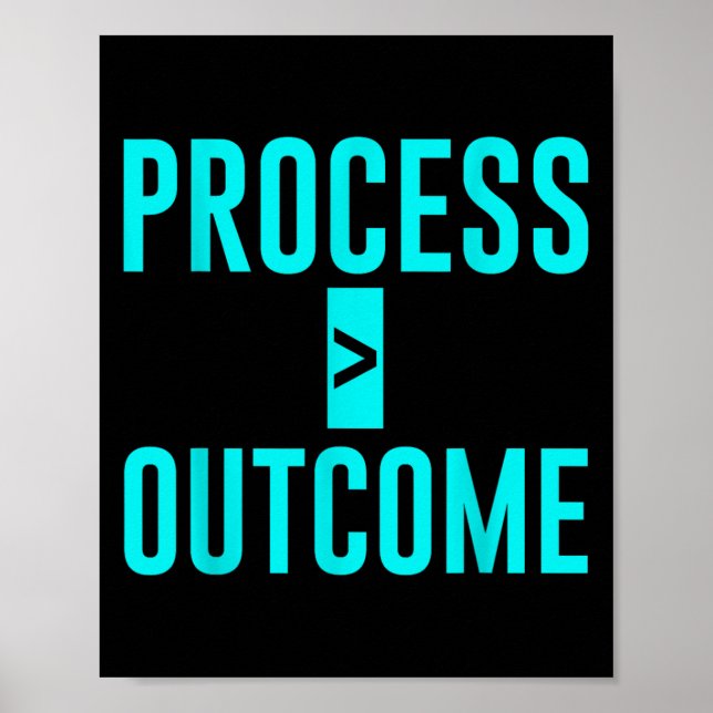 Process Greater Than Outcome Growth Mindset Motiva Poster (Framsidan)