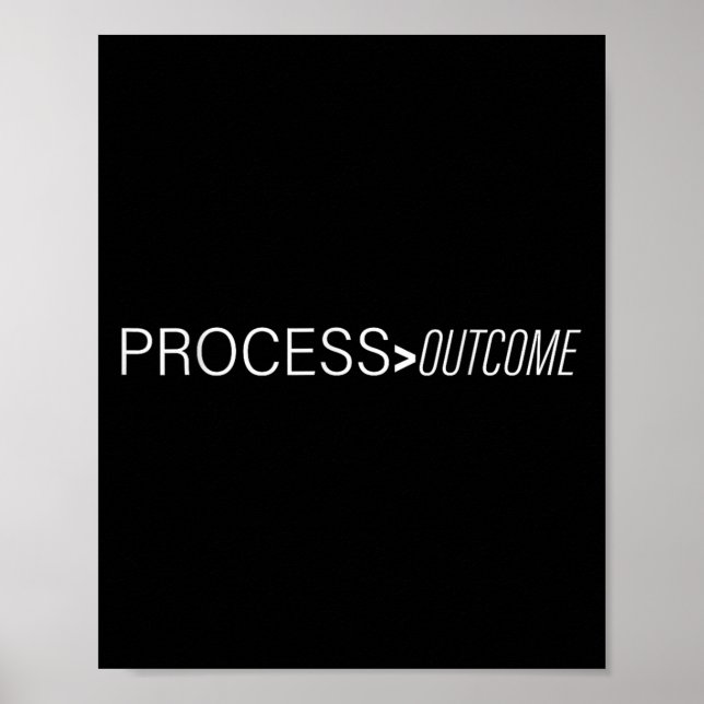 Process Greater Than Outcome Growth Mindset Motiva Poster (Framsidan)