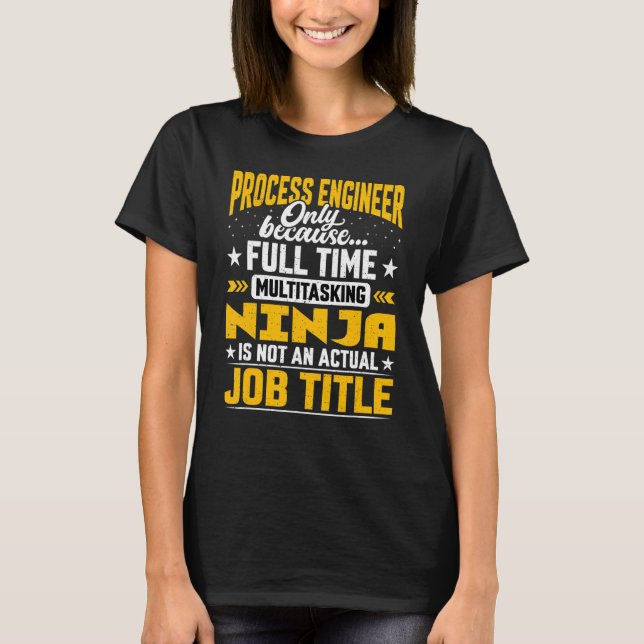 Processaa Ingenjör-befattningen Mekanisk Ingenjör  T Shirt (Framsida)