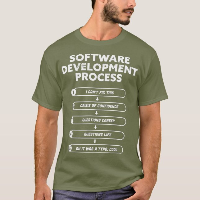 Processaa programplanering för software Developmen T Shirt (Framsida)