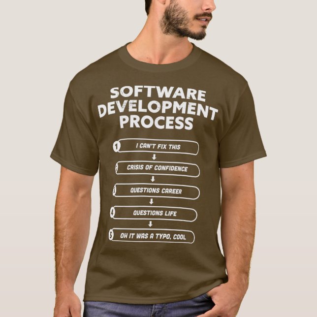 Processaa programplanering för software Developmen T Shirt (Framsida)