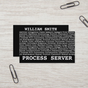 Processaa serverterminologi visitkort