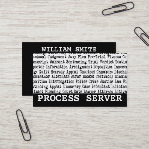 Processaa serverterminologi visitkort