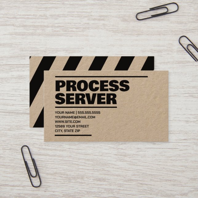 Processaa Service Kraft Visitkort (Fram/Back In Situ)