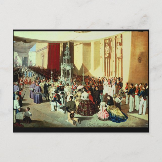 Processen Corpus Christi i Sevilla Vykort (Framsida)