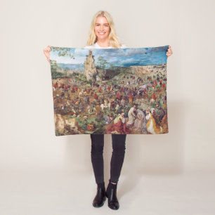 Processen till Calvariation, Pieter Bruegel Fleecefilt