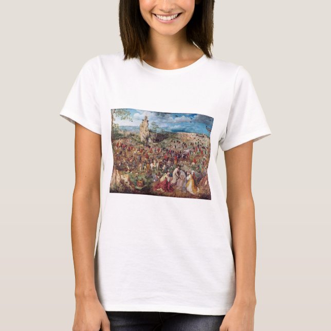 Processen till Calvariation, Pieter Bruegel T Shirt (Framsida)