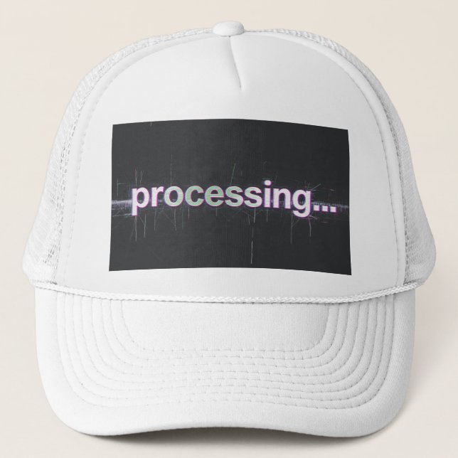Processing Glitch Tech Cap Keps (Framsida)