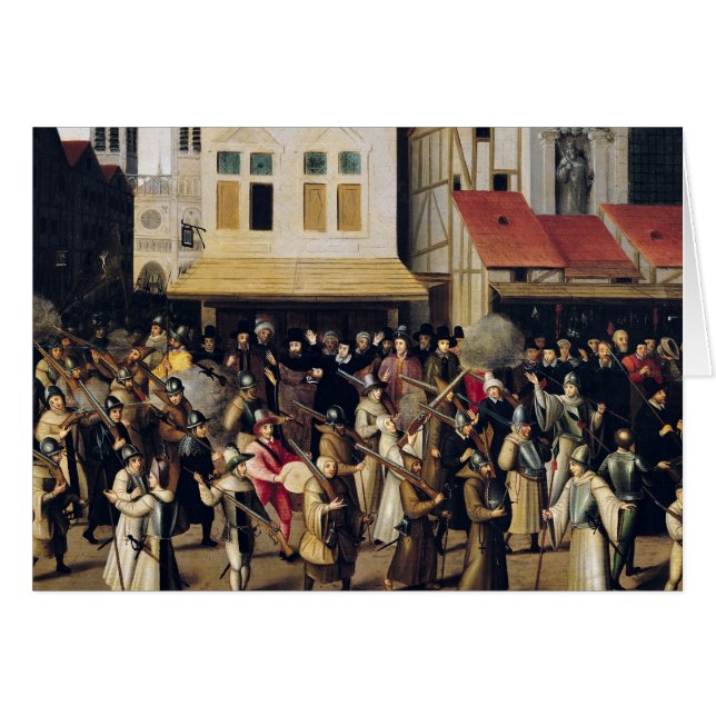 Procession av den heliga ligan i 1590 hälsningskort (Framsidan Horizontal)