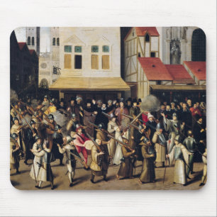 Procession av den heliga ligan i 1590 musmatta