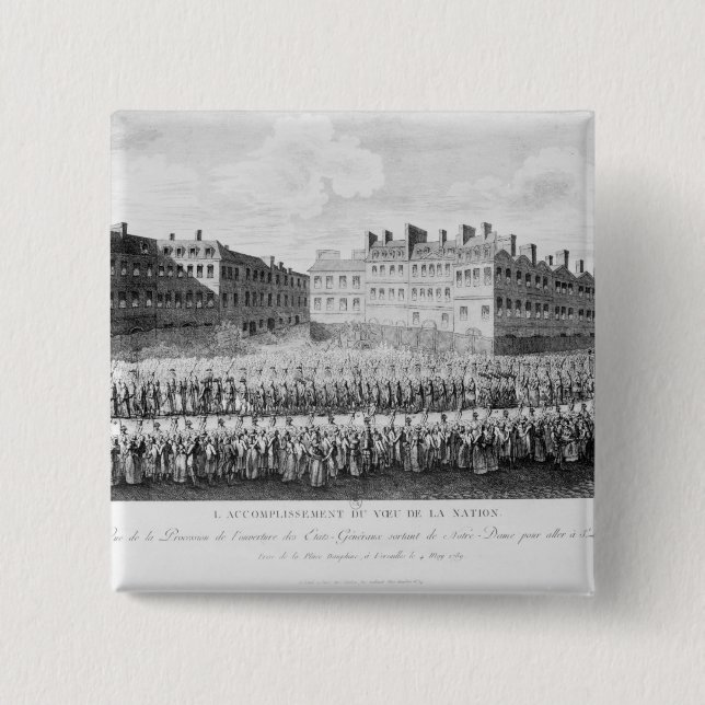 Procession av öppningen av godsen knapp (Framsida)