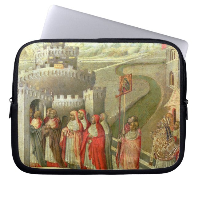 Procession av St Gregory till den Castel St.en Laptop Sleeve (Framsidan)