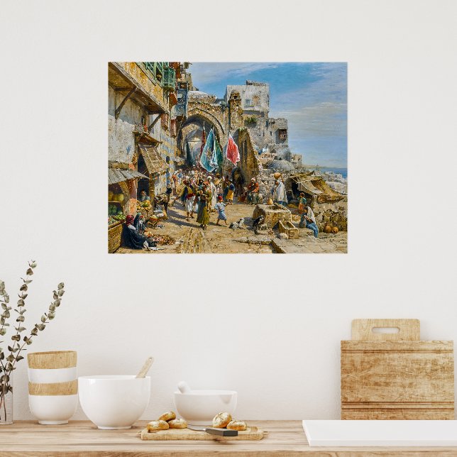 Procession i Jaffa | Gustav Bauernfeind | Poster (Kök)