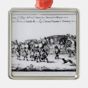 Processionen av Charles II Julgransprydnad Metall