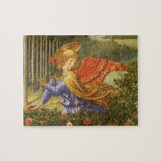 Processionen av de vise männens änglar av Benozzo  Pussel (Horisontell)