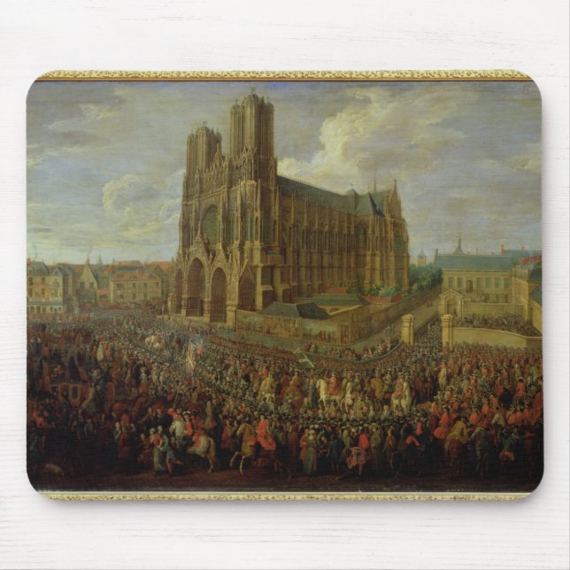 Processionen av kungen Louis XV Musmatta (Framsidan)
