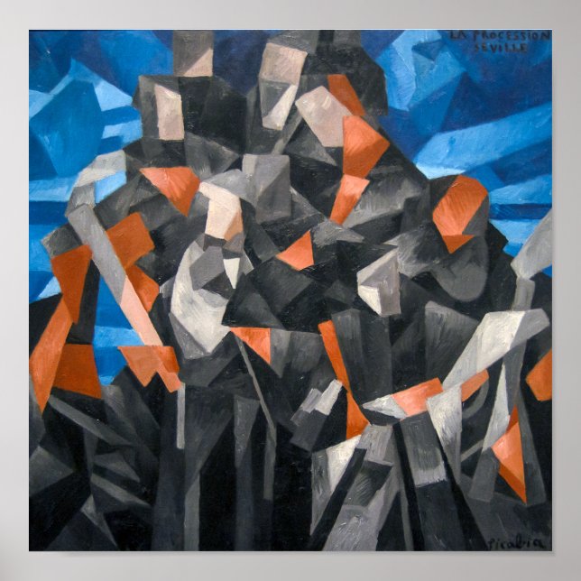 Processionen, Sevilla | Francis Picabia | Poster (Framsidan)