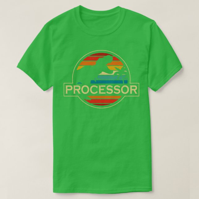 Processor-Dinosaur T Shirt (Design framsida)