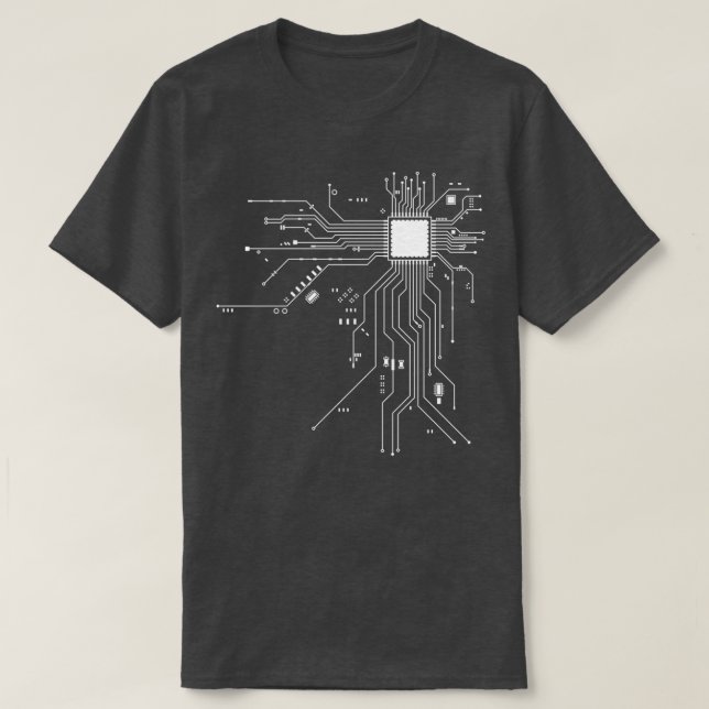 Processorkretsdiagram T Shirt (Design framsida)