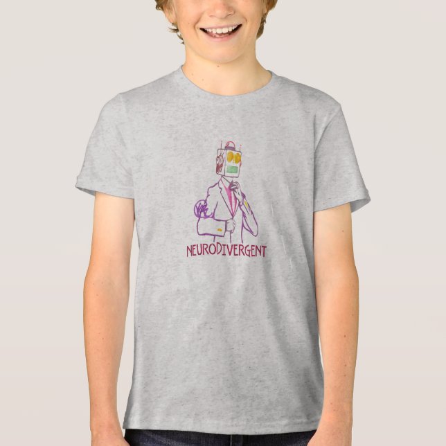 Processormänniskan är nervös t shirt (Framsida)