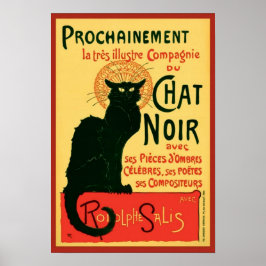 Prochainement Le Chatta Noir Steinlen Fine Art Poster