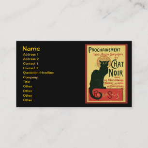 Prochainement Le Prata Noir, Theophile Steinlen Visitkort