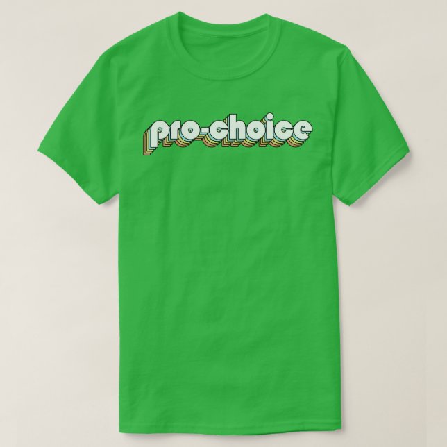 ProChock Retro Regnbågtypning Faded Stil T Shirt (Design framsida)