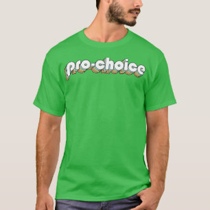 ProChock Retro Regnbågtypning Faded Stil T Shirt